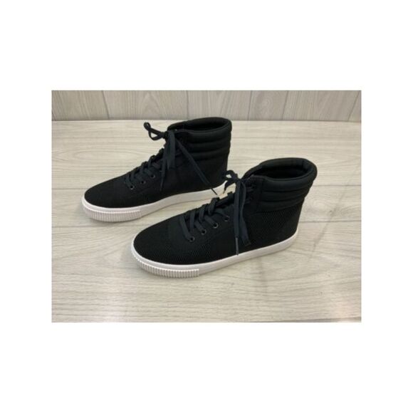 SPLENDID Womens Black Knit Leona Round Toe Platform Athletic Sneakers 8.5 M - Picture 2 of 3